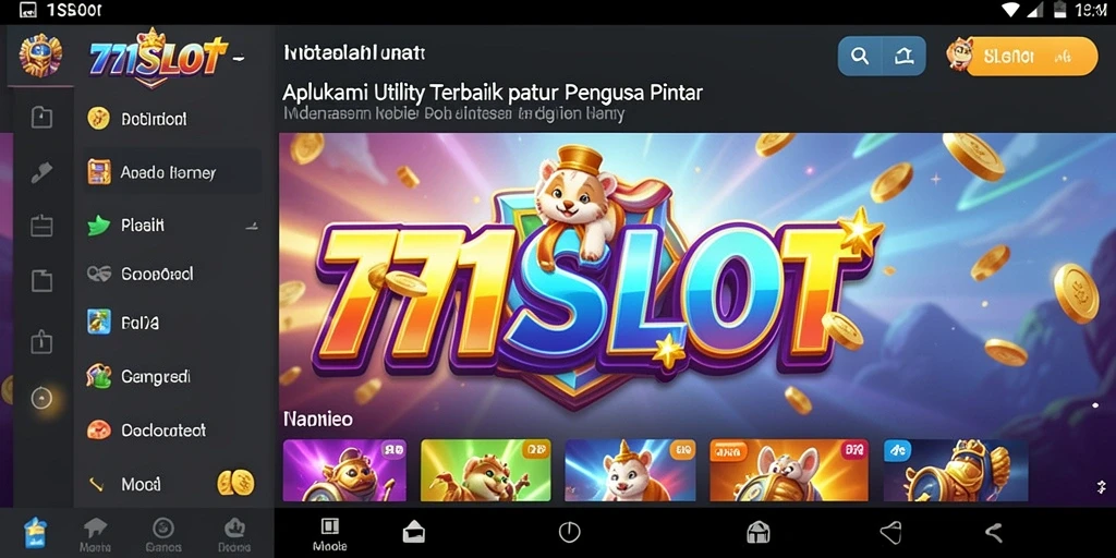 Tampilan menarik dari aplikasi 171SLOT dengan fitur Utility.
