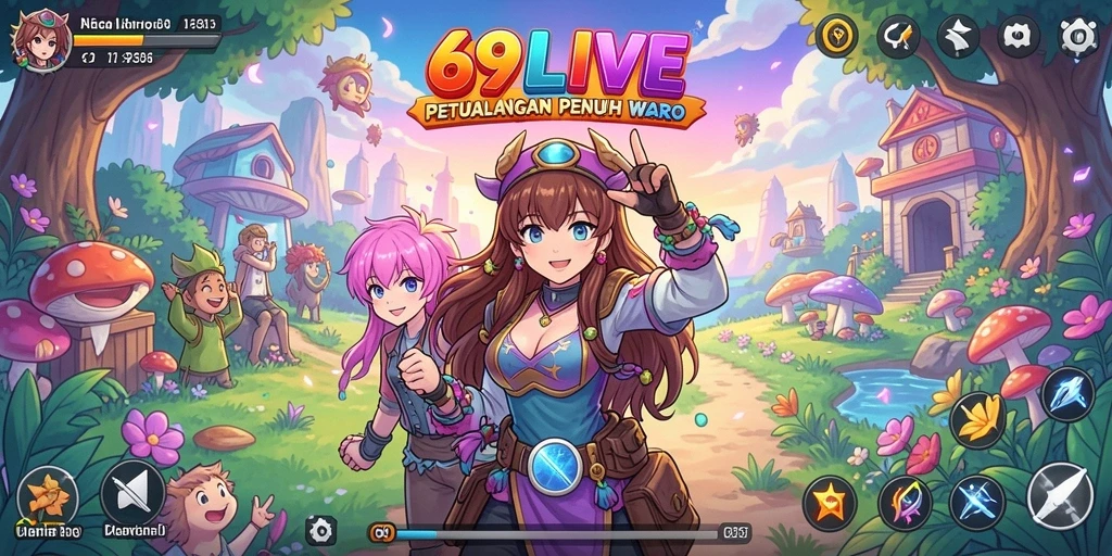 Tampilan gameplay yang seru dan interaktif dari 69LIVE.
