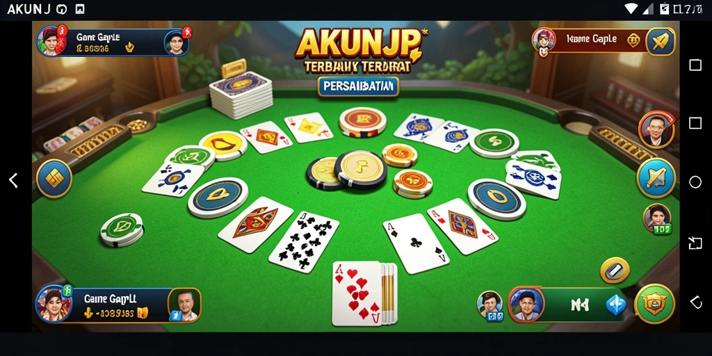 Tampilan gameplay Gaple yang seru dan interaktif.
