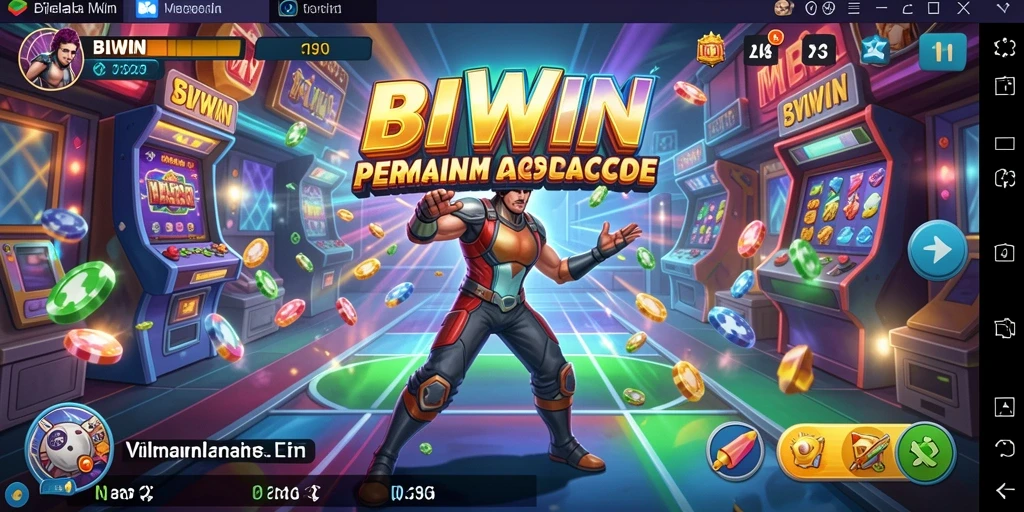 Screenshot gameplay BIWIN yang penuh aksi dan seru.