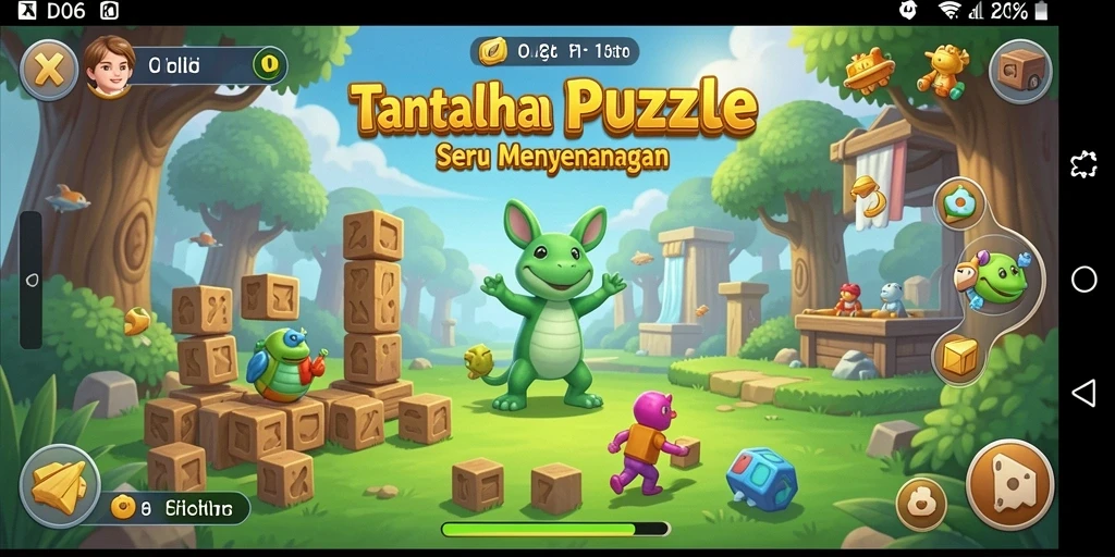 Tampilan gameplay D06 dengan teka-teki yang menarik