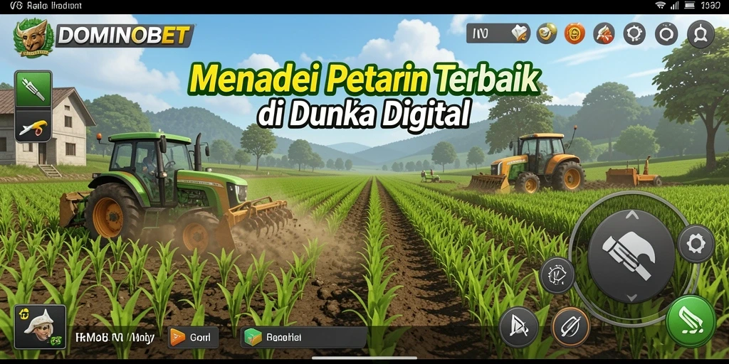 Tampilan menarik gameplay game Farming dengan elemen pertanian.