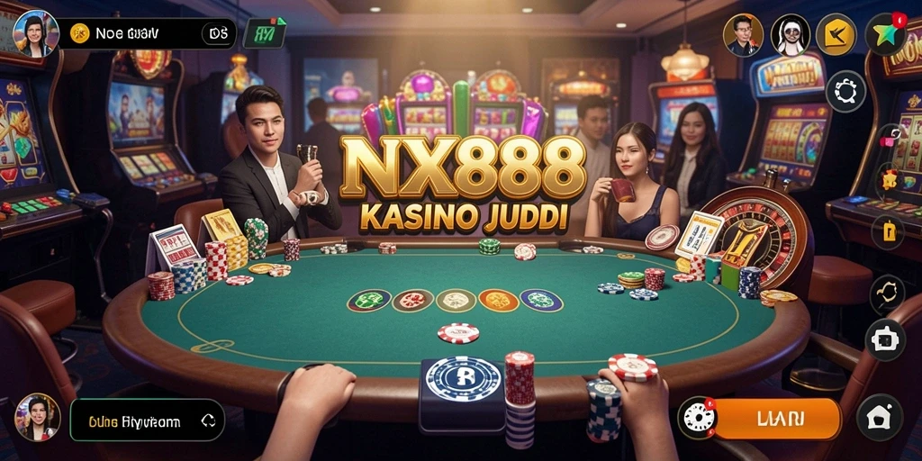 Tampilan gameplay menarik dari aplikasi Kasino NX888.