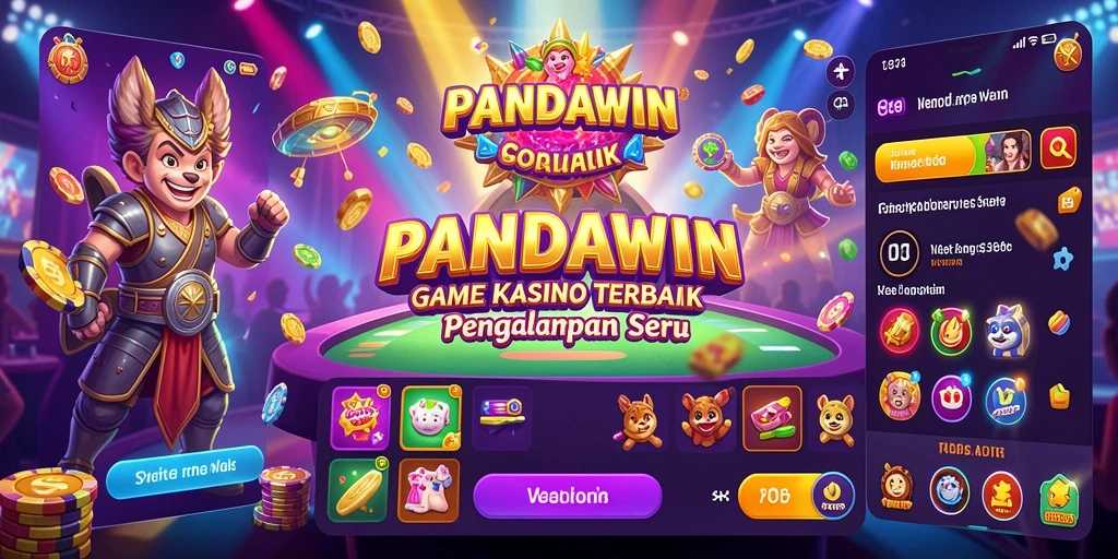 Tampilan gameplay seru di PANDAWIN dengan suasana Kasino yang menawan.