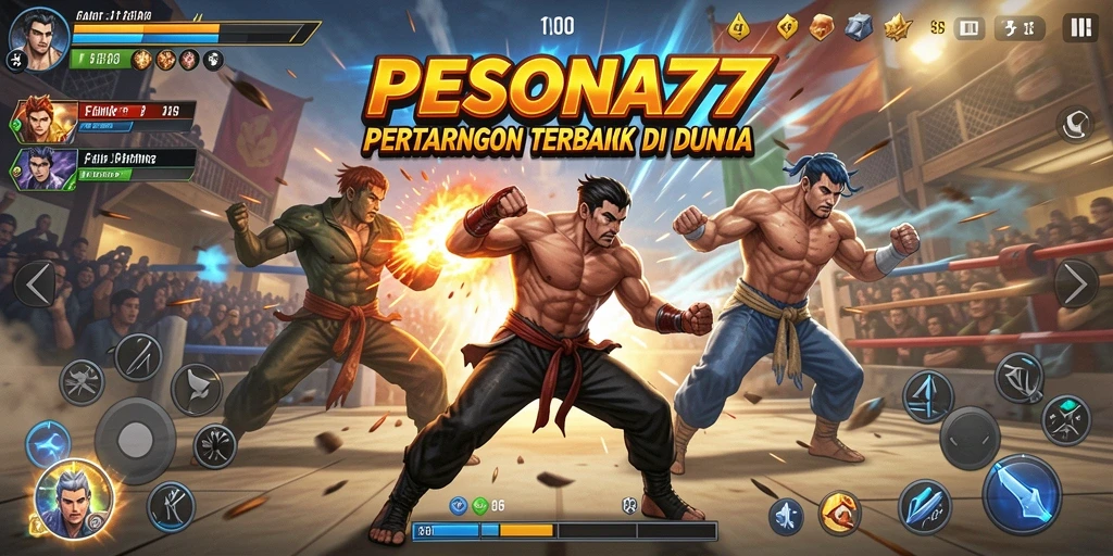Screenshot PESONA77 menampilkan aksi pertarungan yang mendebarkan.