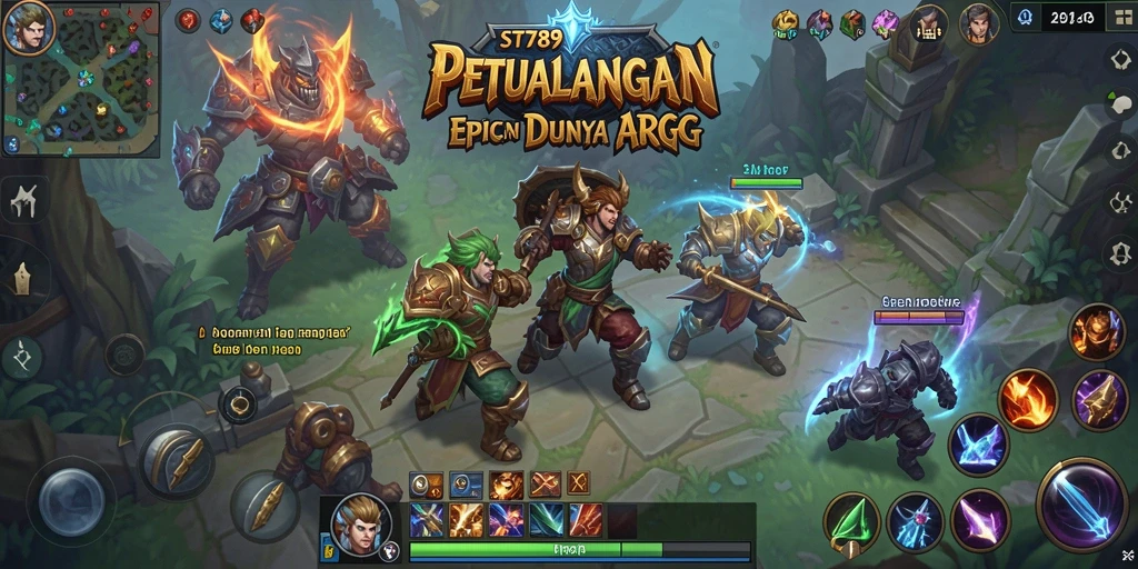 Screenshot gameplay ST789 menampilkan aksi seru dalam pertempuran ARPG.